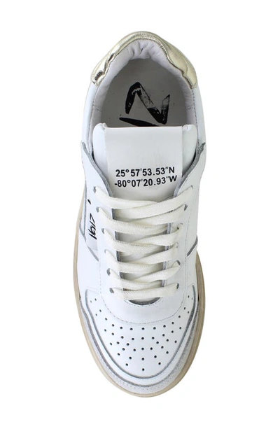 Ziginy Senta Water Resistant Sneaker In White Leather