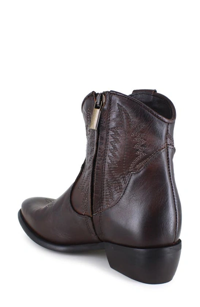 Ziginy Everith Western Boot In Brown Leather