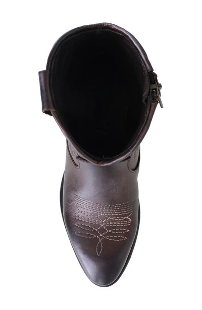 Ziginy Everith Western Boot In Brown Leather