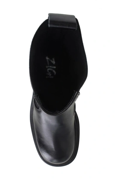Ziginy Emery Chelsea Boot In Black Leather