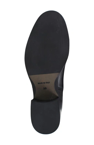 Ziginy Isle Water Resistant Knee High Boot In Black Leather