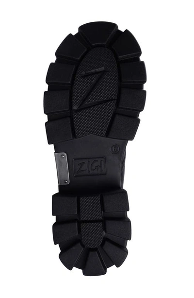 Ziginy Jossi Platform Bootie In Black Leather