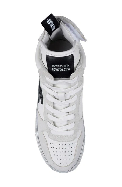 Ziginy Bruce Water Resistant Platform Sneaker In Off White Leather
