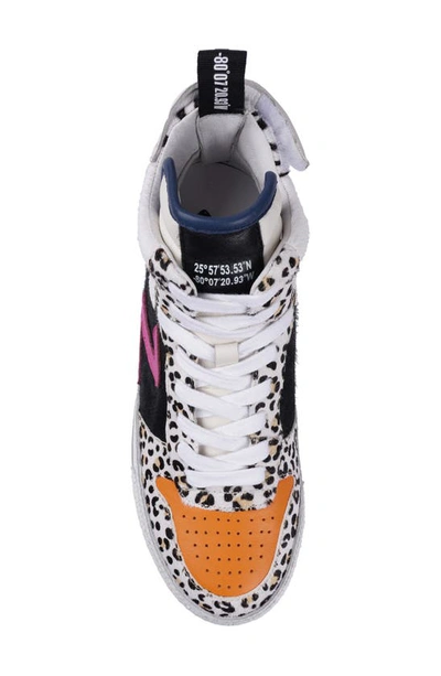 Ziginy Bruce Water Resistant Platform Sneaker In White Multi L