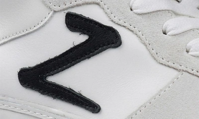 Ziginy Bruce Water Resistant Platform Sneaker In Off White Leather