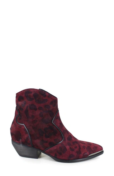 Ziginy Gretchen Water Resistant Western Boot In Brick Leather