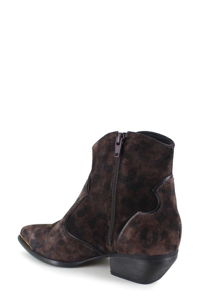 Ziginy Gretchen Water Resistant Western Boot In Brown Leather
