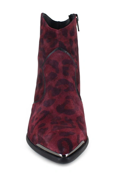 Ziginy Gretchen Water Resistant Western Boot In Brick Leather