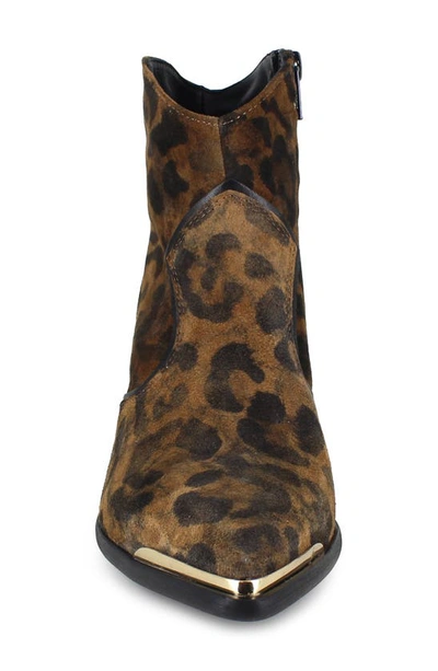 Ziginy Gretchen Water Resistant Western Boot In Tan Leather