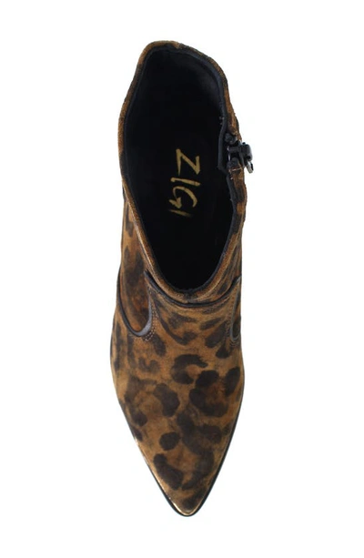 Ziginy Gretchen Water Resistant Western Boot In Tan Leather