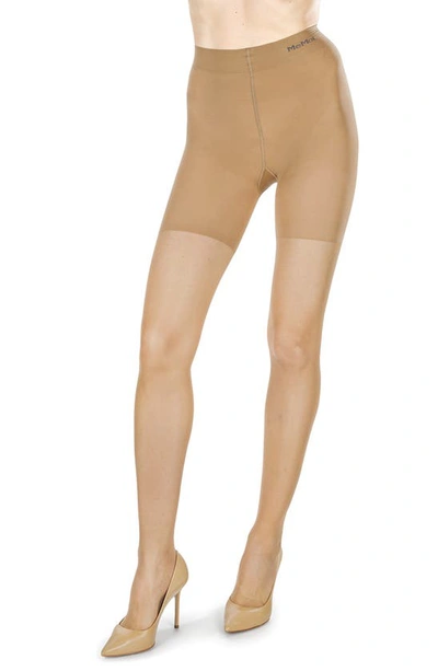 Shop Memoi Ultra Transparent Tights In Au Naturel