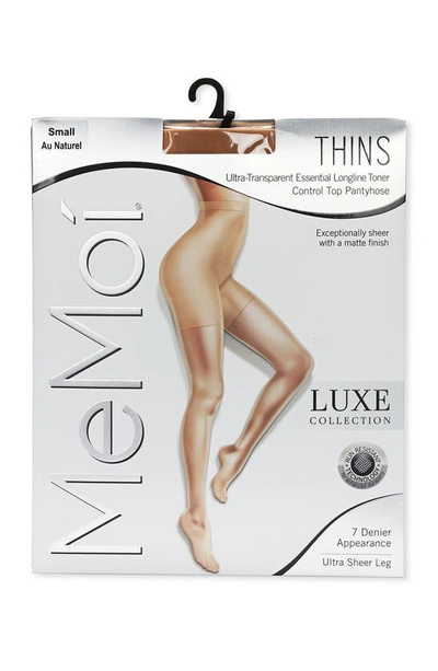 Memoi Ultra Transparent Tights In Au Naturel