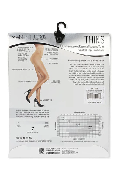 Memoi Ultra Transparent Tights In Au Naturel