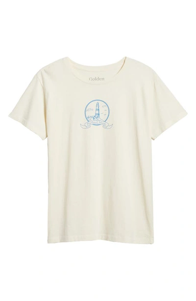 Shop Golden Hour Portland Maine Graphic T-shirt In Washed Marshmallow