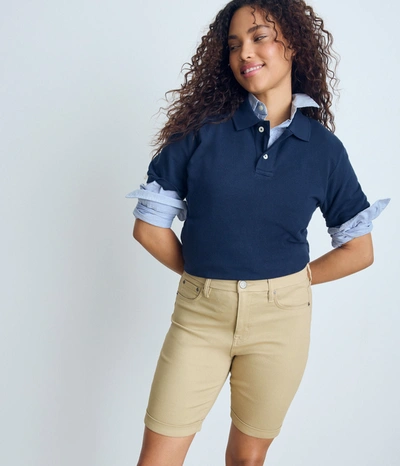 Shop Aéropostale Womens Seriously Stretchy High-rise Curvy Uniform Bermuda Shorts In Multi