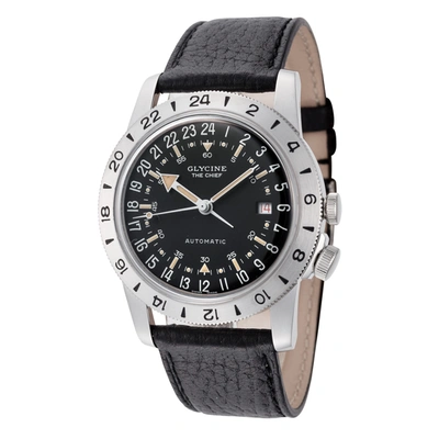 Shop Glycine Unisex Airman The Chief Purist 40mm Automatic Watch In Black