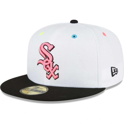 Shop New Era White Chicago White Sox Neon Eye 59fifty Fitted Hat