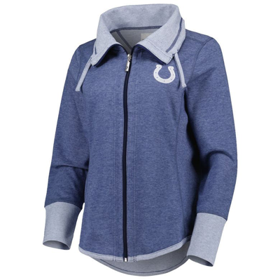 Shop Tommy Bahama Heathered Royal Indianapolis Colts Sport Sun Fade Full-zip Sweatshirt In Heather Royal