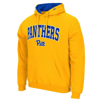 Shop Colosseum Gold Pitt Panthers Arch & Logo 3.0 Pullover Hoodie