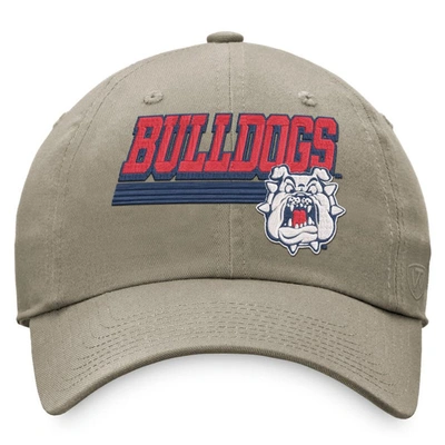 Shop Top Of The World Khaki Fresno State Bulldogs Slice Adjustable Hat
