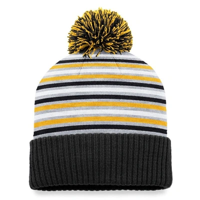 Shop Top Of The World Black Cal State Long Beach The Beach Dash Cuffed Knit Hat With Pom