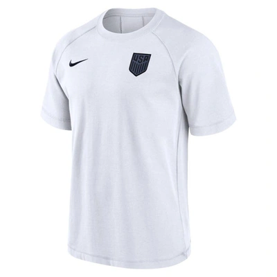 Shop Nike White Usmnt Travel Raglan T-shirt