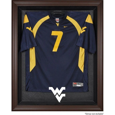 Shop Fanatics Authentic West Virginia Mountaineers Brown Framed Logo Jersey Display Case