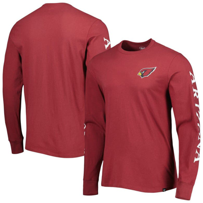 Shop 47 ' Cardinal Arizona Cardinals Triple Threat Franklin Long Sleeve T-shirt