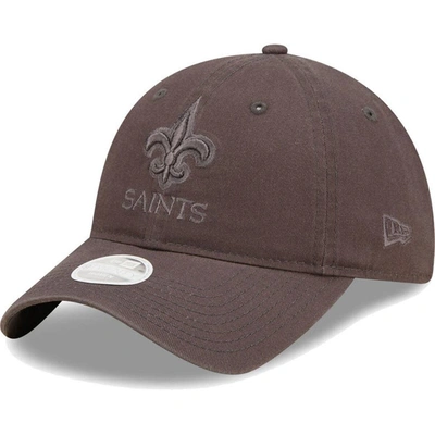Shop New Era Graphite New Orleans Saints Core Classic 2.0 Tonal 9twenty Adjustable Hat