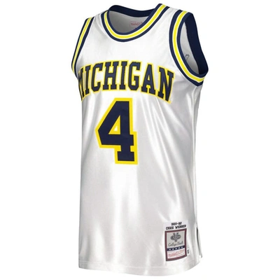 Shop Mitchell & Ness Chris Webber White Michigan Wolverines 1991/92 Authentic Jersey