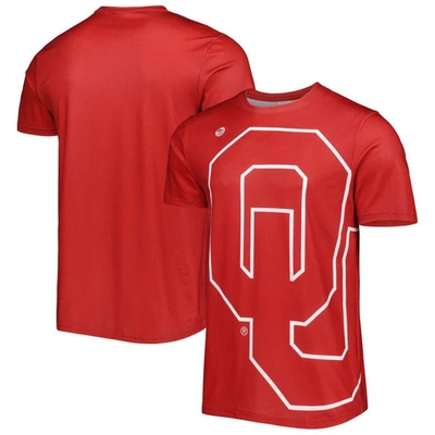 Shop Dyme Lyfe Crimson Oklahoma Sooners Big Logo T-shirt