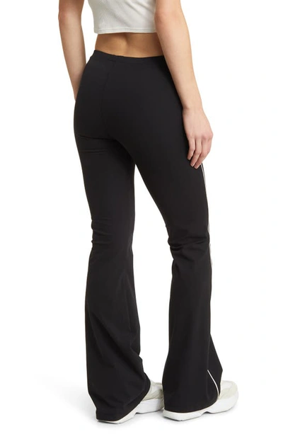 Shop Iets Frans Piped Flare Leg Yoga Pants In Black