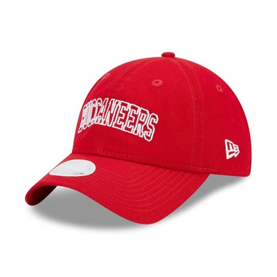 Shop New Era Red Tampa Bay Buccaneers Collegiate 9twenty Adjustable Hat