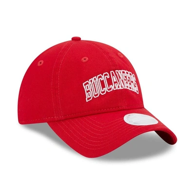 Shop New Era Red Tampa Bay Buccaneers Collegiate 9twenty Adjustable Hat