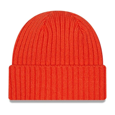 Shop New Era Youth  Orange Cleveland Browns Core Classic Cuffed Knit Hat