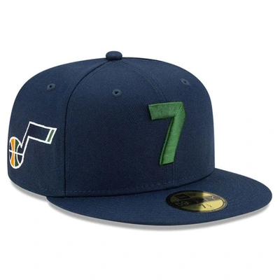 NEW ERA NEW ERA X COMPOUND NAVY UTAH JAZZ 7 OTC 59FIFTY FITTED HAT 