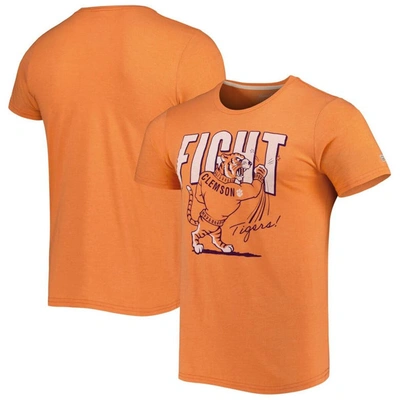 Shop Homefield Heathered Orange Clemson Tigers Fight Vintage T-shirt In Heather Orange