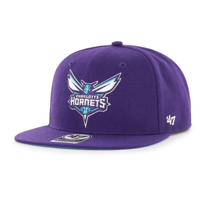 Shop 47 '  Purple Charlotte Hornets Sure Shot Captain Snapback Hat