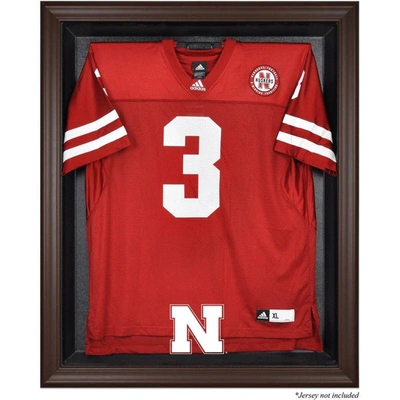 Shop Fanatics Authentic Nebraska Huskers Brown Framed Logo Jersey Display Case