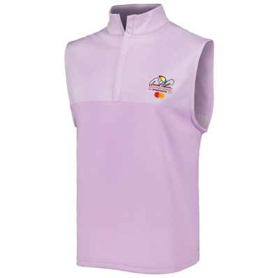 Shop Footjoy Purple Arnold Palmer Invitational Heather Yoke Half-zip Vest