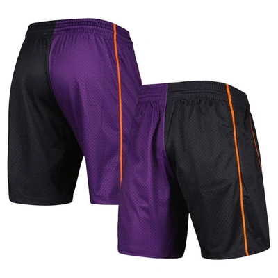 Shop Mitchell & Ness Black/purple Phoenix Suns Hardwood Classics 2001 Split Swingman Shorts