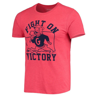 Shop Homefield Heathered Red Gonzaga Bulldogs Fight On To Victory T-shirt In Heather Red