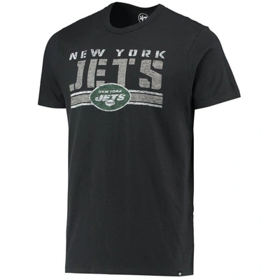 Shop 47 ' Black New York Jets Team Stripe T-shirt