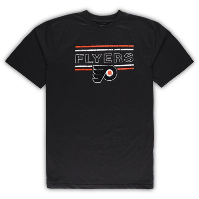 Shop Profile Black/orange Philadelphia Flyers Big & Tall T-shirt & Pajama Pants Sleep Set