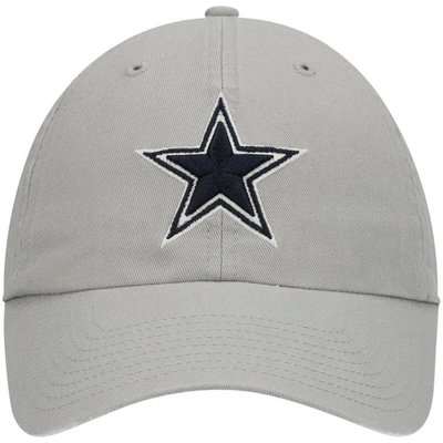 Shop 47 ' Gray Dallas Cowboys Primary Clean Up Adjustable Hat