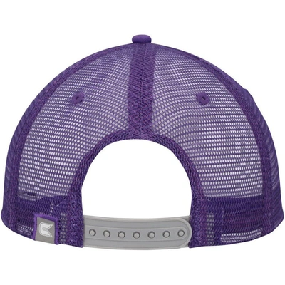 Shop Colosseum Gray/purple Kansas State Wildcats Love Fern Trucker Snapback Hat