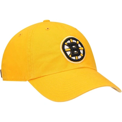 Shop 47 ' Gold Boston Bruins Clean Up Adjustable Hat