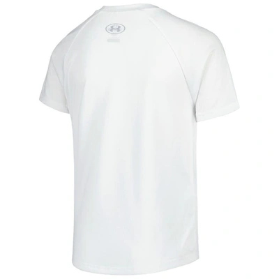 Shop Under Armour Youth  White Auburn Tigers Gameday Print Raglan T-shirt