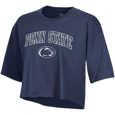 Shop Champion Navy Penn State Nittany Lions Cropped Boyfriend T-shirt