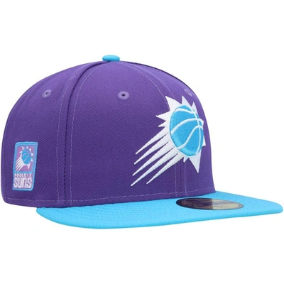 Shop New Era Purple Phoenix Suns Vice 59fifty Fitted Hat